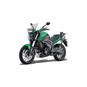 Dominar 400 vista lateral, sport tourer de 373 cc ideal para viajes